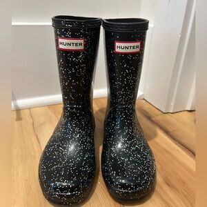 Hunter Kids original first classic glitter rain boot